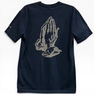 OVO October's Very Own Drake 6 God‎ Praying Hands T-Shirt Navy Blue Small